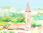 Vor dem Pappelsteg,70x100,2012